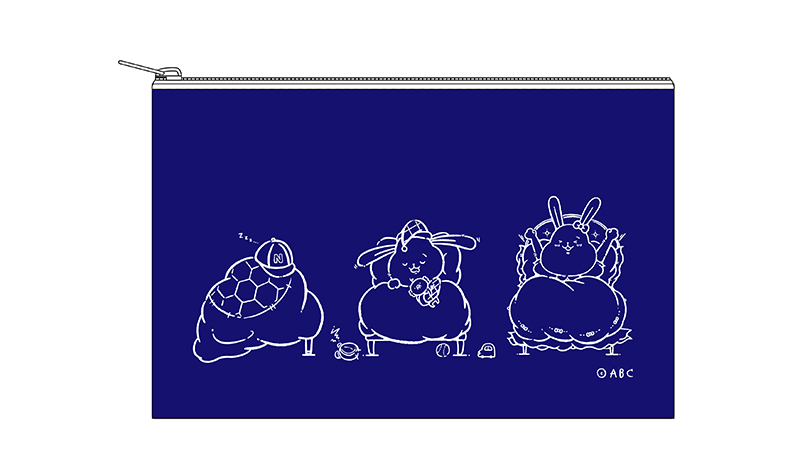 「みんな起きてーーー」キャンバスポーチ　1,200円(税込) 