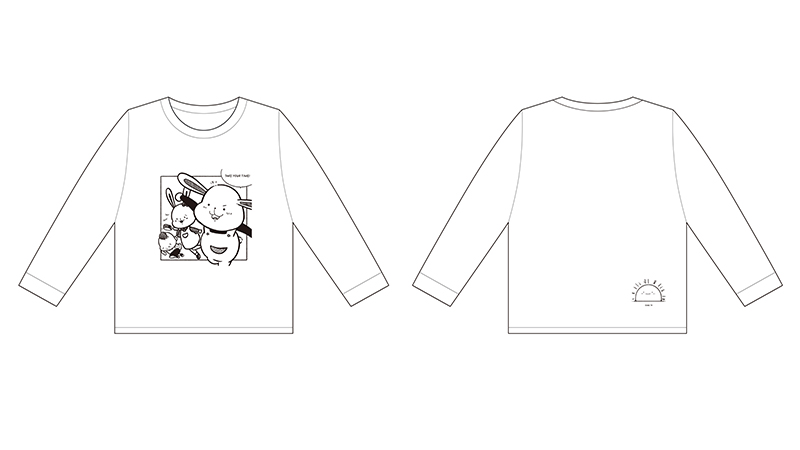 「あわてないでいこうね！」ロングTシャツ白 M／L／XL　各3,800円(税込) 