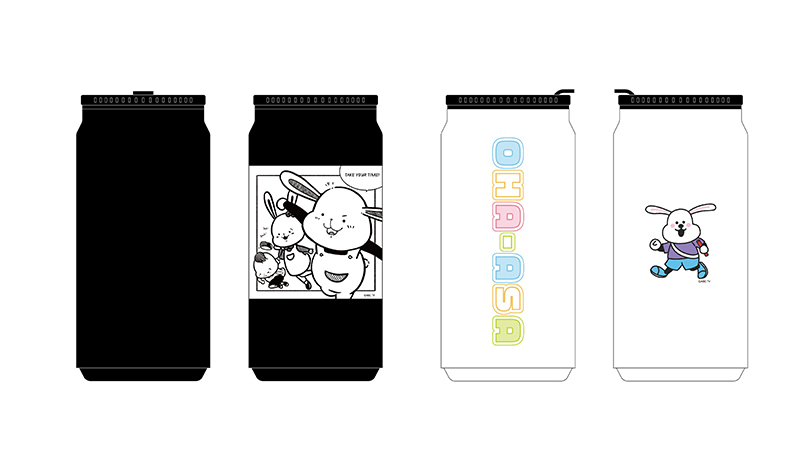 ステンレスタンブラー　黒／白　各2,500円(税込) 